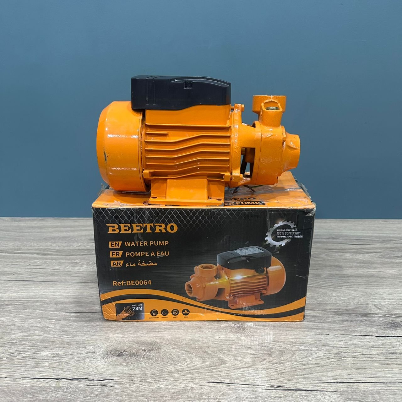POMPE A EAU BEETRO BE0064 370W 0.5HP 28L Par Min MAX-HEAD 28m